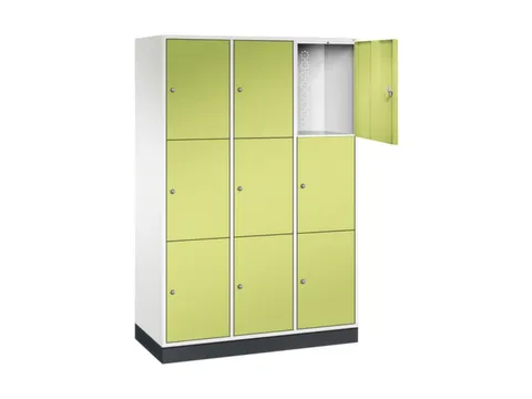 grootvolume-lockersysteem,HxBxD 1950x1220x500mm,3x3vakken,cil.-slot