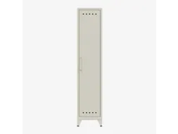 garderobekast,HxBxD 1800x380x510mm,1vak,4voeten,romp verkeerswit