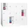 lockerkast,HxBxD 1187x1200x500mm,4x3vakken,RAL7035,front RAL7016