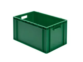 Euronorm-stapelbak 61l 320x600x400mm Wanden/bodem Gesloten Groen - 1