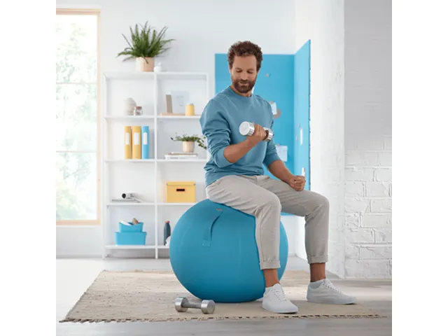 Leitz Ergo Cosy Actieve Zitbal Fluweel Sereen Blauw