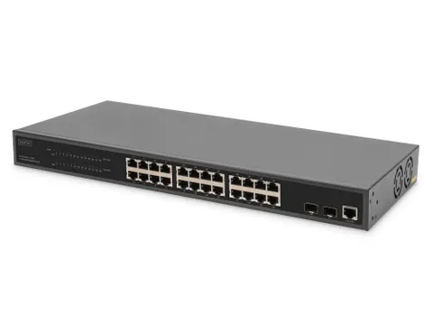 24 Poort Managed Gigabit Ethernet Switch 19 Inch POE