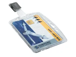 Veiligheidspashouder Durable 8005 dicht met clip 54x85mm