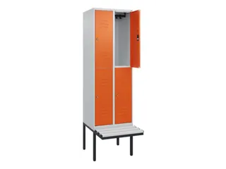 Dubbeldekse dekenkist,HxBxD 2120x600x815mm,2x2vak.,vak B 300mm - 2