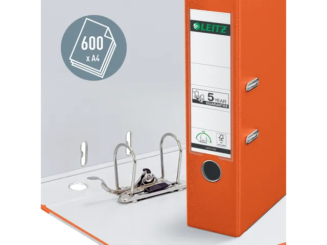 Ordner Leitz 1010 A4 80mm Pp Oranje