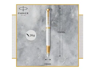 Vulpen Parker IM Premium Pearl Lacquer GT Finish Fijn Blauwe inkt - 7