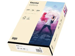 Inapa Tecno colors Gekleurd papier A4 Licht Chamois 120 gram 250vel - 1
