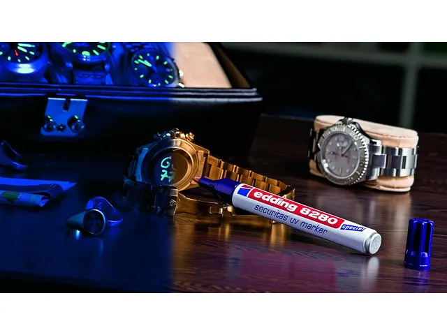 Viltstift edding 8280 UV rond onzichtbaar 1.5-3mm op blister