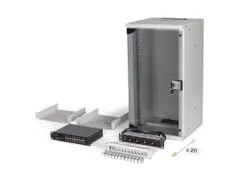 Digitus DN-49104-SET rack 12U Wandrek Serverkast Grijs