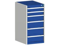 ladekast HxBxD 1000x525x525mm 6laden romp RAL7035 front RAL5010