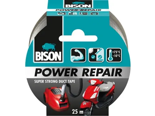Bison Power Repair ducttape 48mmx25m Grijs