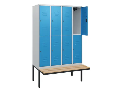 Dubbeldekse dekenkist,HxBxD 1950x1200x815mm,4x2vak.,vak B 300mm
