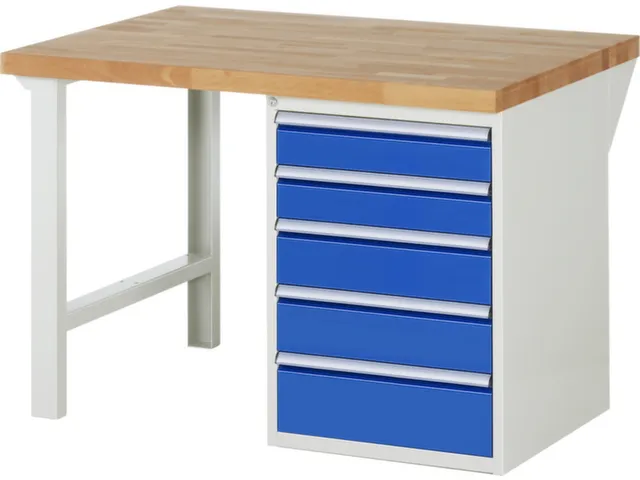 werkbank,HxBxD 890x1250x900mm,beukblad,draagverm. 750kg