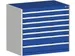 ladekast,HxBxD 900x1050x650mm,7lade(n),lade voor normale belastingen