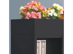 Plantenbak voor schuifdeurkast Claudius N 180 cm Zwart