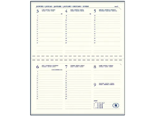 Agenda 2027 Ryam Compact Suprema 7dagen/2pagina's ringplastic bordeaux