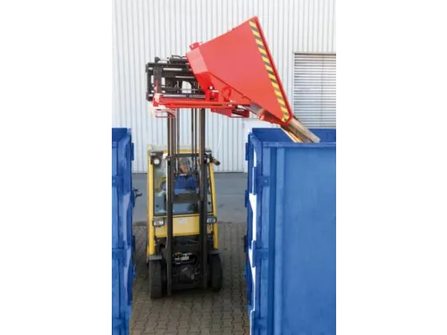3-zijdig Kantelende Kiepbak 0.30m³ Hxbxd 890x1010x1260mm Rood