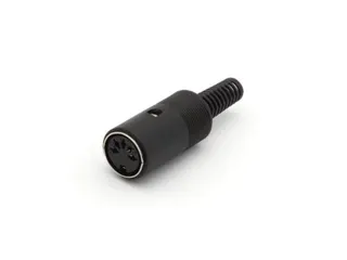 Vrouwelijke 5P Din Plug Zwart - 1
