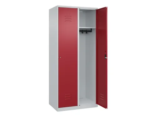 locker,HxBxD 1850x800x500mm,2vak,vak B 400mm,cil.-slot,staand op vloer