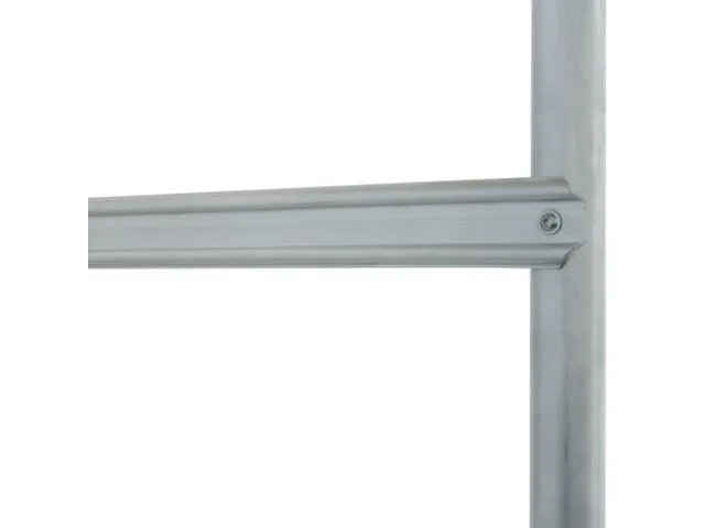 bordestrap,verrijdbaar,bordes H 1,2m,2x5treden m. R13-laag,aluminium