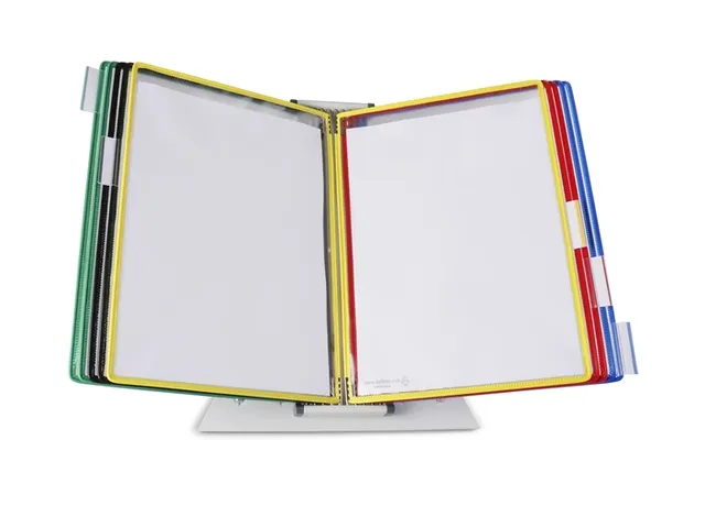 Système de présentation pupitre Tarifold A4 métal 10 poches assorti
