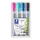 Viltstift Staedtler 356 voor flipover rond 2mm set à 4 stuks assorti