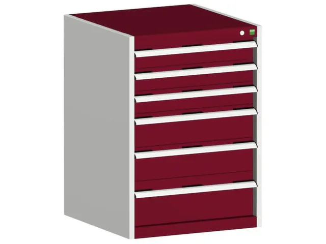 ladekast HxBxD 900x650x650mm 6laden romp RAL7035 front RAL3004