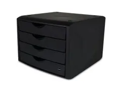 ladeblok,4xDIN A4,HxBxD 215x265x332mm,kunststof,zwart