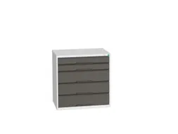 ladekast HxBxD 800x800x550mm 5laden romp RAL7035 front RAL7016