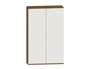kantoorkast,HxBxD 1920x1200x430mm,decor romp noten,decor front wit - 1