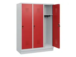 schoollocker,HxBxD 1630x1200x500mm,3vak,vak B 400mm,draaigrendel