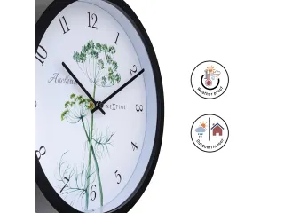 Buitenklok Nextime dia 30.5cm Anethium cijfers, zwarte rand witte wijz - 8