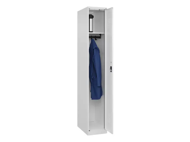 locker,HxBxD 1850x300x500mm,1vak,vak B 300mm,cil.-slot,staand op vloer