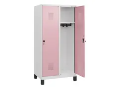 schoollocker,HxBxD 1630x800x500mm,2vak,vak B 400mm,draaigrendel,voeten