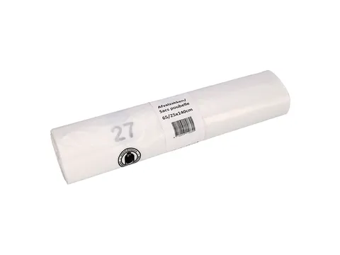 Afvalzak Cleaninq 65/25x140cm HDPE T25 240L transparant Voordeelbundel