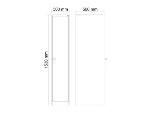 schoollocker,HxBxD 1530x300x500mm,1vak,vak B 300mm,cil.-slot