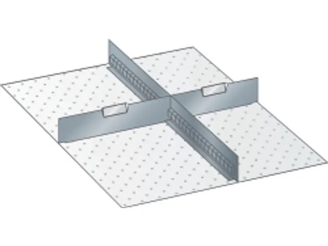 lade-indelingsset,v. werkbank,2scheidingswanden,v. front H 150mm