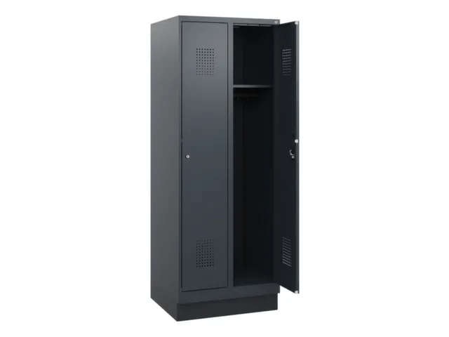 schoollocker,HxBxD 1630x600x500mm,2vak,vak B 300mm,cil.-slot,sokkel