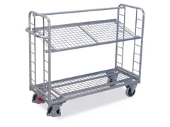 Bijzetwagen Verzinkt 250kg H 1271mm Laadvlak 1570x637mm 2 Etages