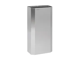 Afvalbak RVS 40 liter open PPA4279CS - 2