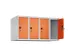 opzetkast,v. locker,4vak.,vak B 250mm,HxBxD 500x1000x500mm,vleugeldeur