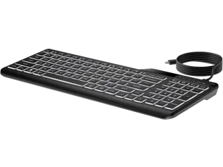 400 Backlit Toetsenbord Met Kabel QWERTY UK zwart - 8