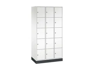 lockerkast,HxBxD 1950x920x500mm,3x5vakken,cil.-slot,sokkel - 2