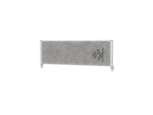MAULconnecto scheidingsysteem 160x50cm Donkergrijs Frame Zilver