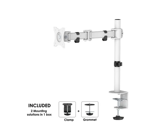 Monitorarm 1 Scherm 30 Inch Wit Nm-d135white
