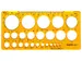 Gabarit de cercles 1-36 mm (25 cercles)