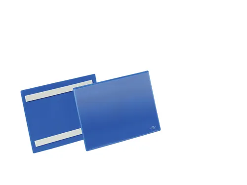 Documenthoes Durable zelfklevend A5 liggend blauw 50 stuks