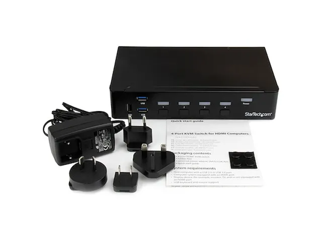 4-Poorts HDMI KVM Switch USB 3.0 1080p