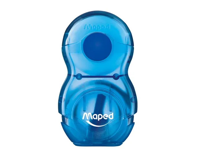 Puntenslijper Maped Loopy 1 gaats met gum display á 24 stuks assorti