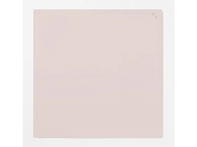 Glasmagneetbord 100x100cm poederroze